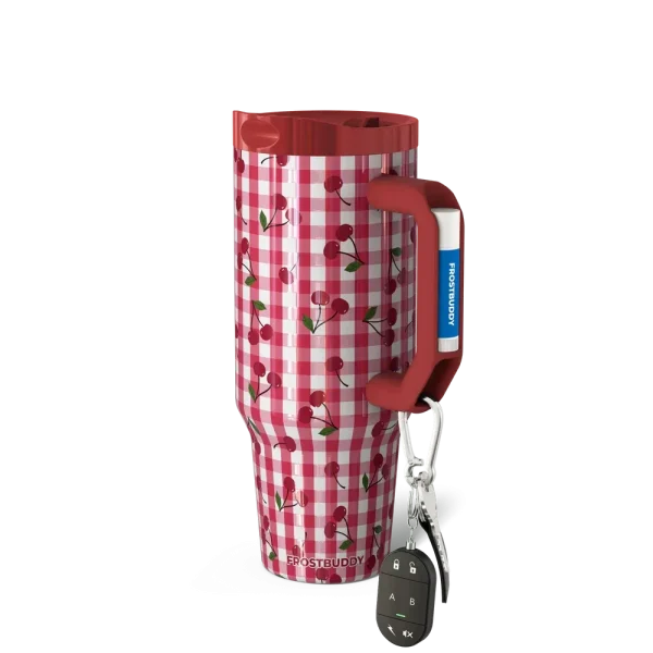 Thicc Buddy 40oz | Cherry Gingham
