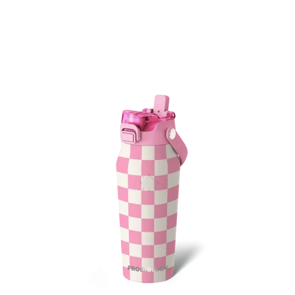 Bottle Buddy 16oz | Pink Checkered