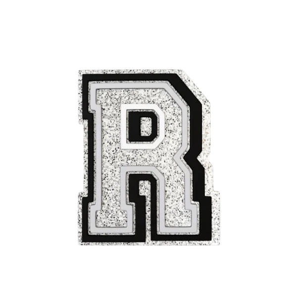Budz | Silver Letter R